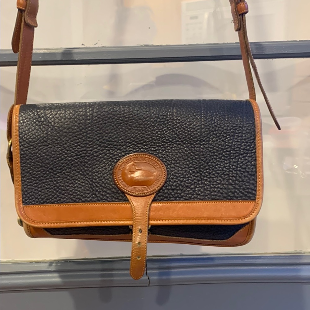 Dooney & Bourke Black and Tan Crossbody Bag